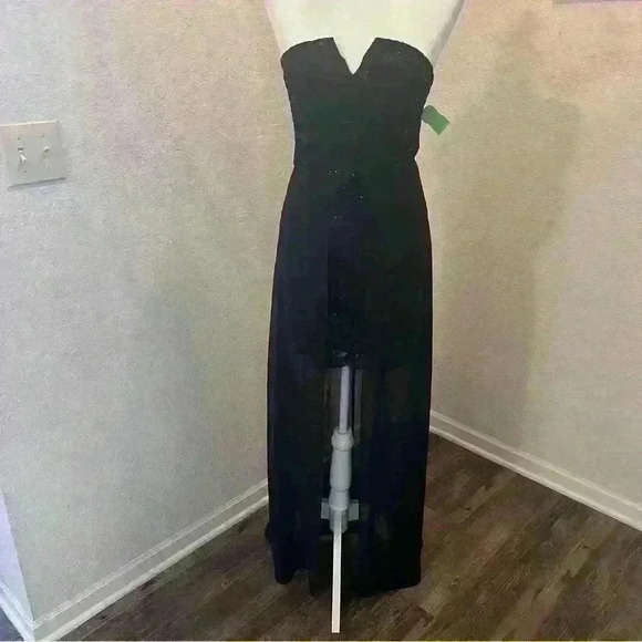 Windsor Black Hi-Lo Formal Dress Size 7/8 - Picture 1 of 6